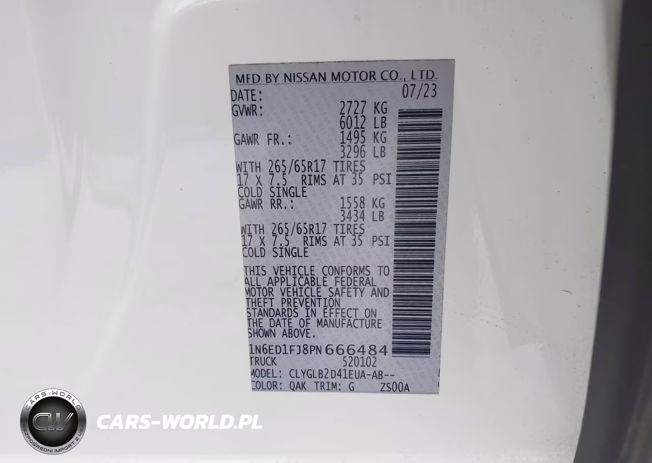 2023 Nissan Frontier Long Bed Sv 4X2 VIN:1N6ED1FJ8PN666484 - 9