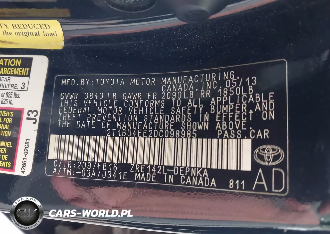 2013 Toyota Corolla Le VIN:2T1BU4EE2DC098985 - 9