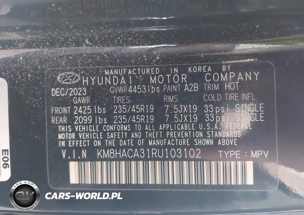 2024 Hyundai Kona N Line VIN:KM8HACA31RU103102 - 9