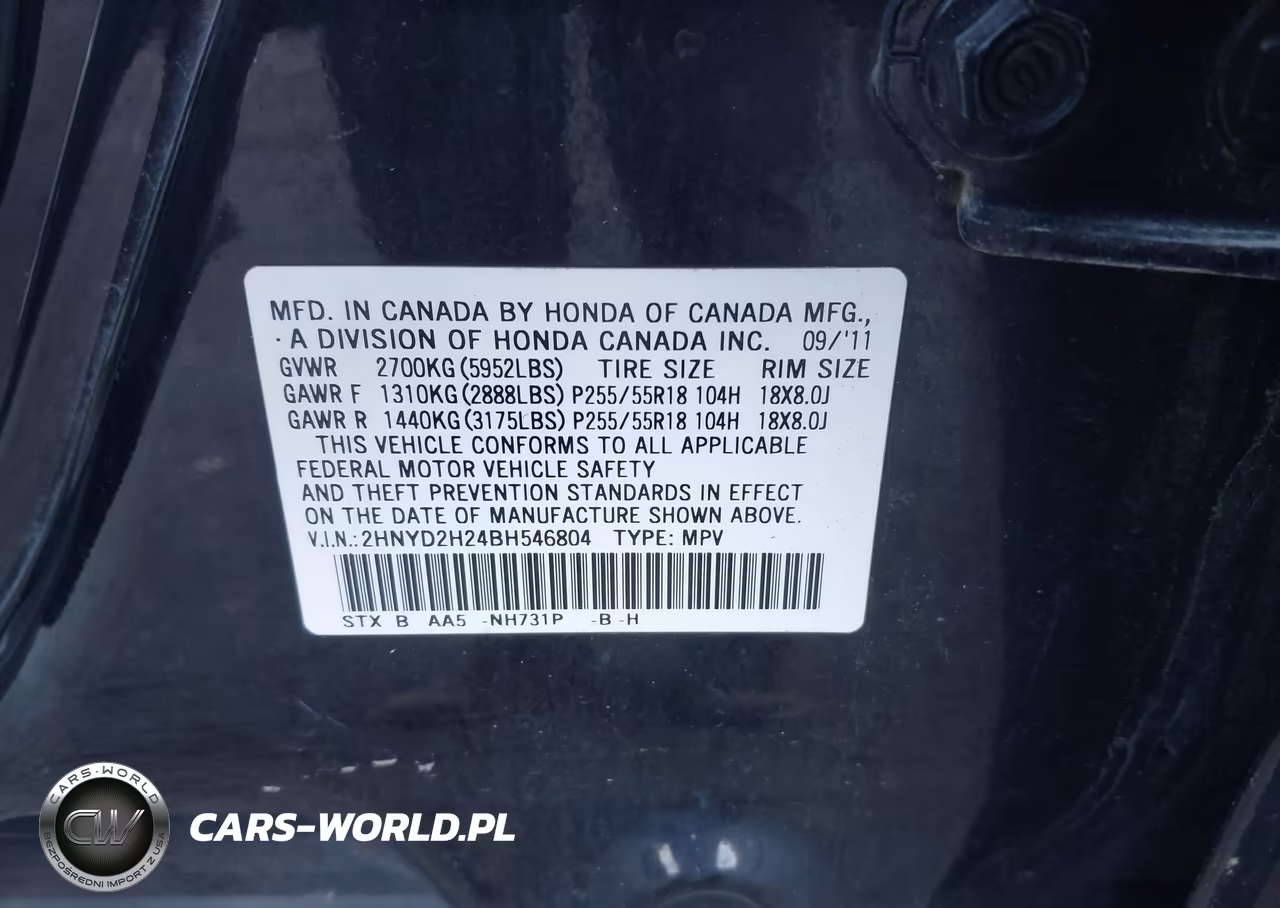 2011 Acura Mdx VIN:2HNYD2H24BH546804 - 9
