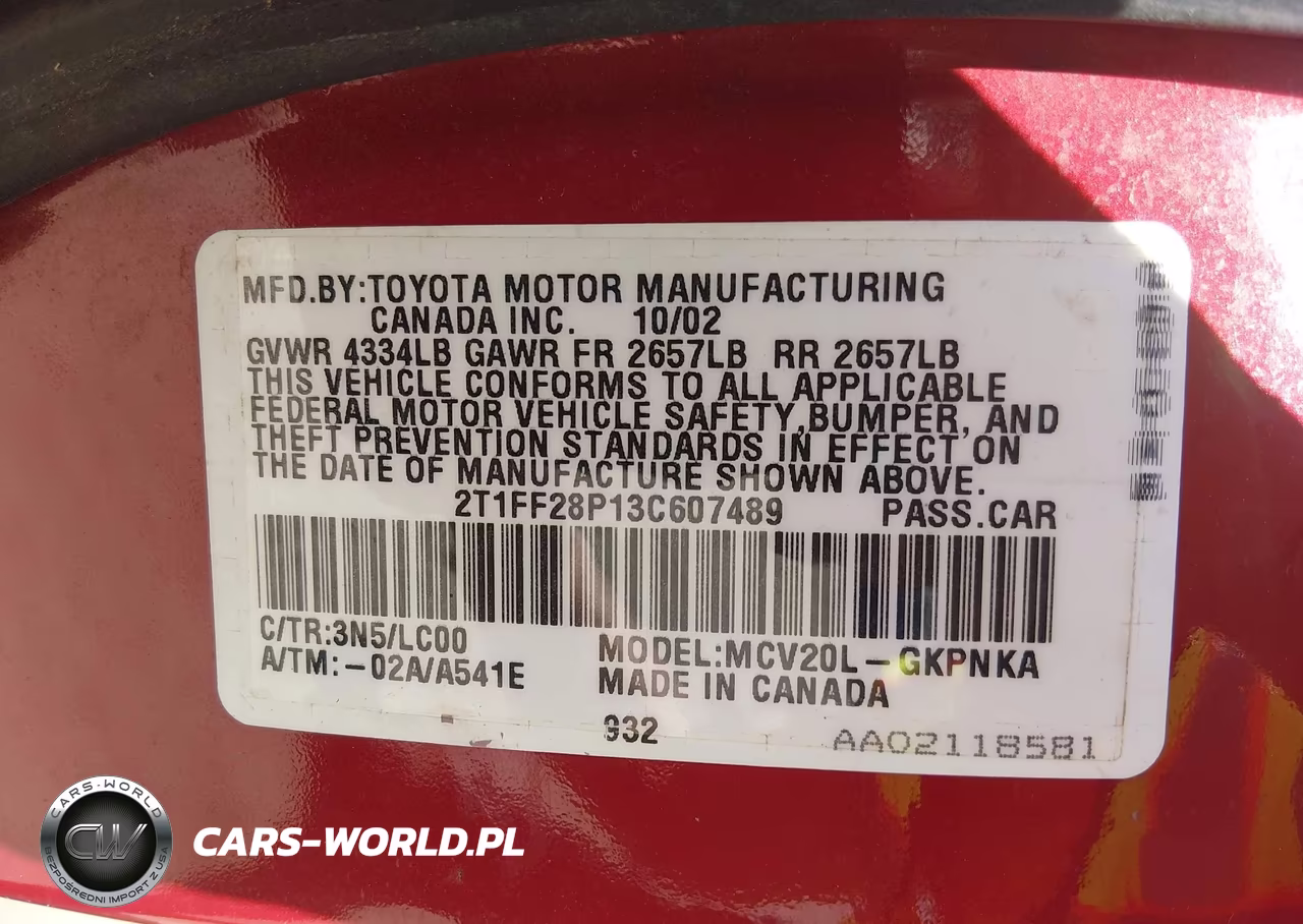 2003 Toyota Camry Solara Sle V6 VIN:2T1FF28P13C607489 - 9