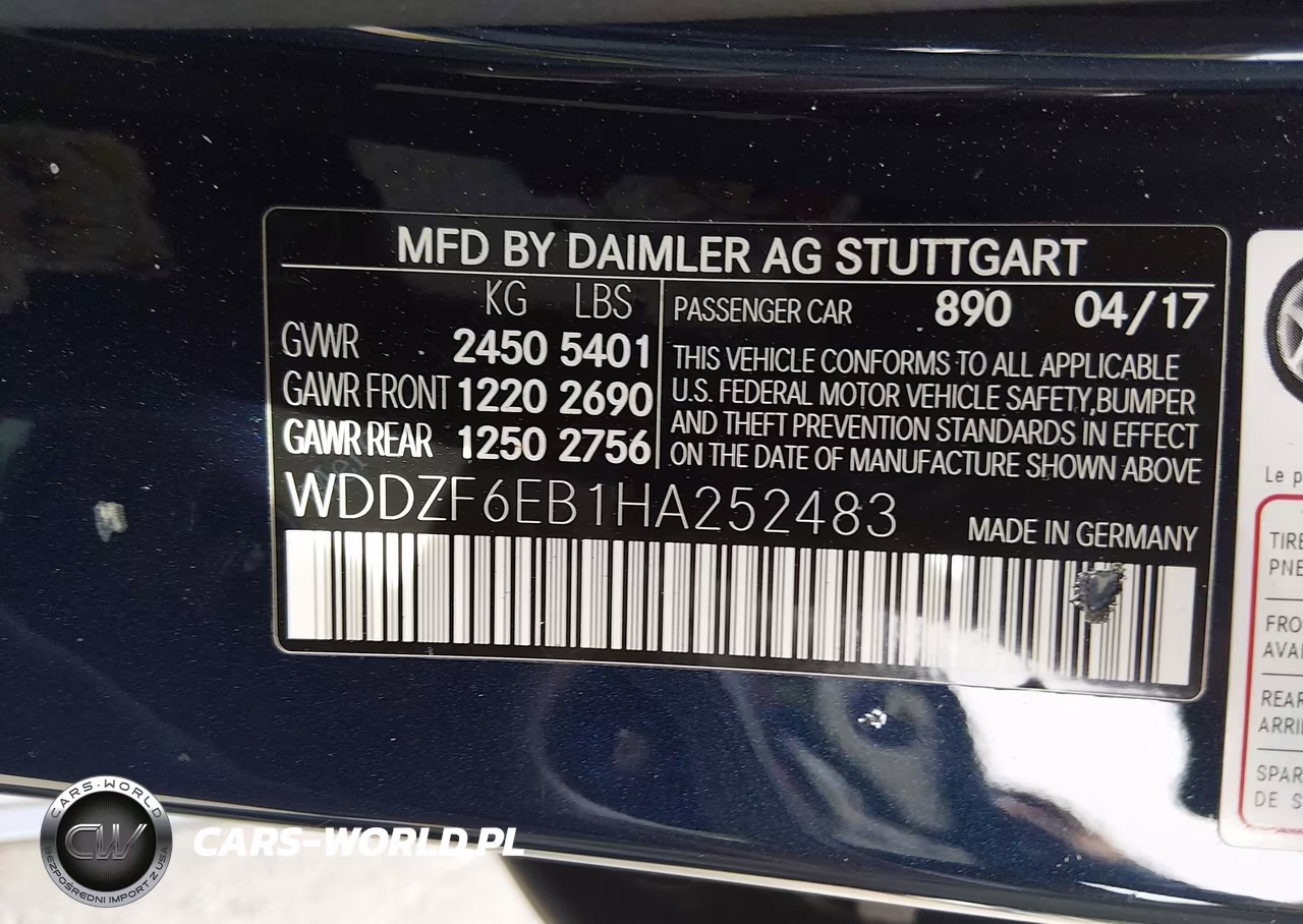 2017 Mercedes-Benz Amg E 43 4Matic VIN:WDDZF6EB1HA252483 - 9