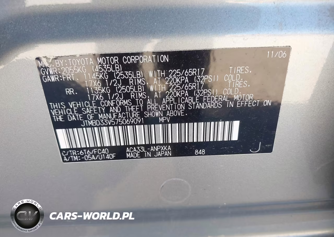 2007 Toyota Rav4 VIN:JTMBD33V575069091 - 9