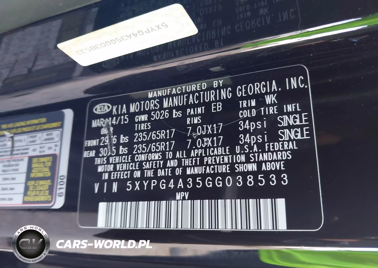 2016 Kia Sorento 2.4L L VIN:5XYPG4A35GG038533 - 9