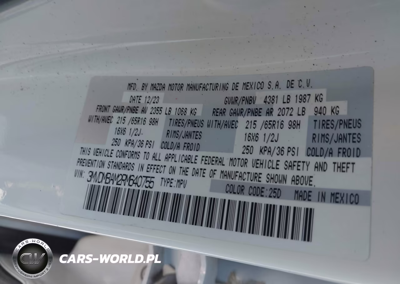2024 Mazda Cx-30 2.5 S VIN:3MVDMBAM2RM640755 - 9
