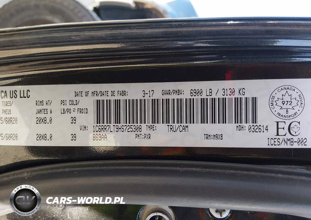 2017 Ram 1500 Slt VIN:1C6RR7LT9HS725308 - 9