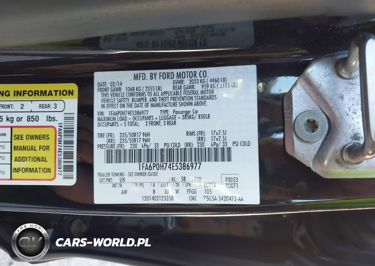 2014 Ford Fusion Se VIN:1FA6P0H74E5386977 - 9