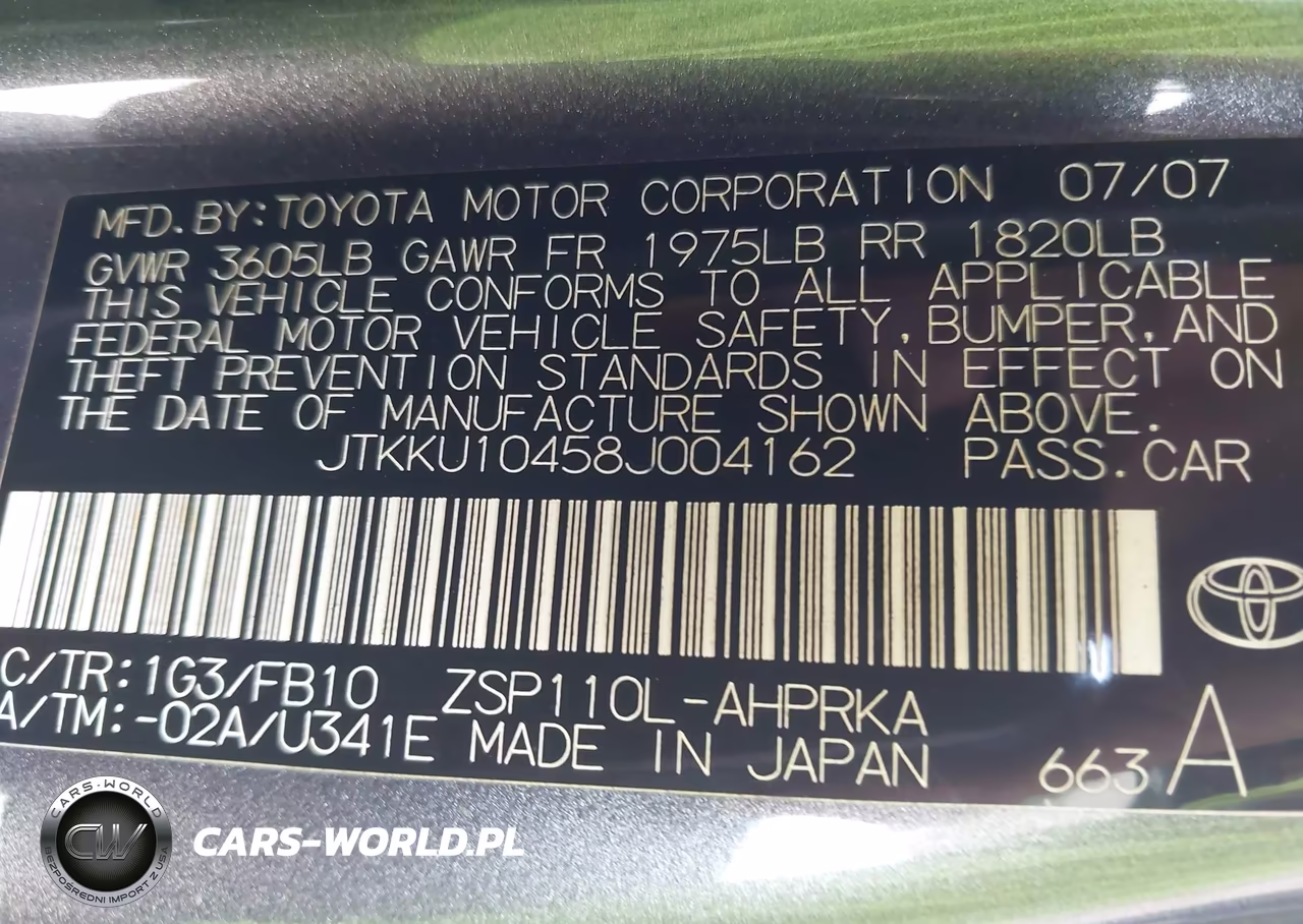 2008 Scion Xd VIN:JTKKU10458J004162 - 9