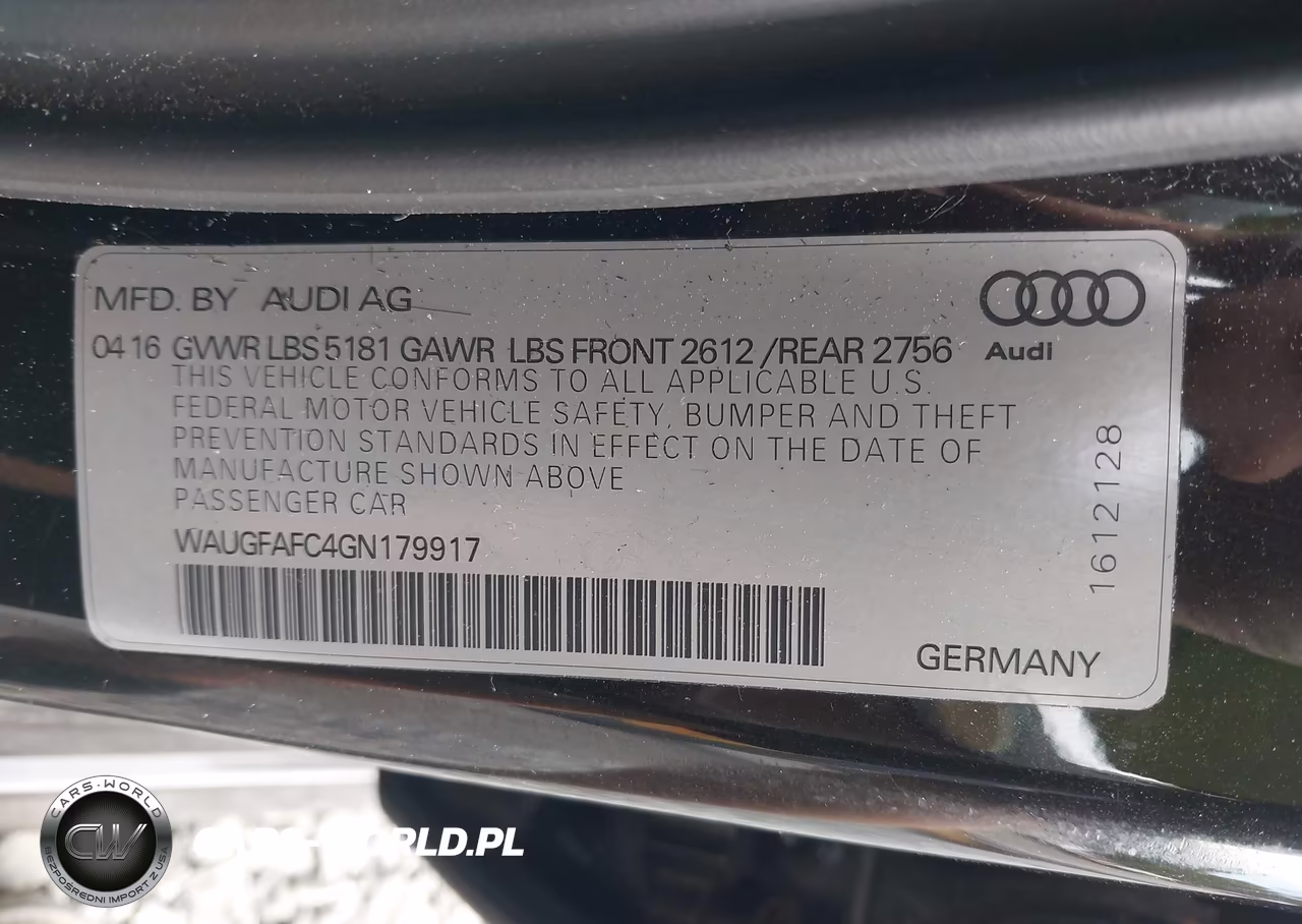 2016 Audi A6 2.0T Premium Plus VIN:WAUGFAFC4GN179917 - 9