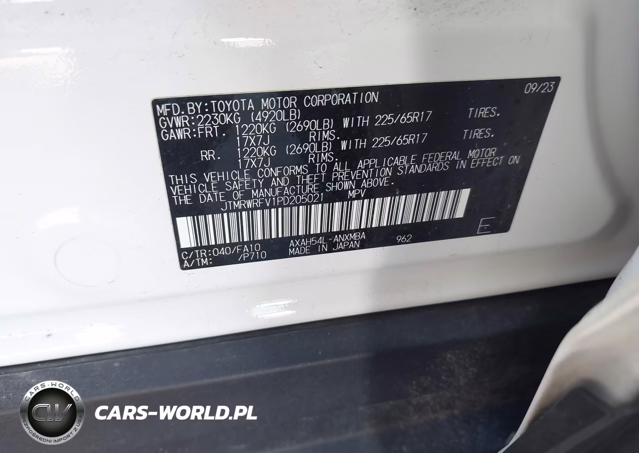 2023 Toyota Rav4 Hybrid Xle VIN:JTMRWRFV1PD205021 - 9