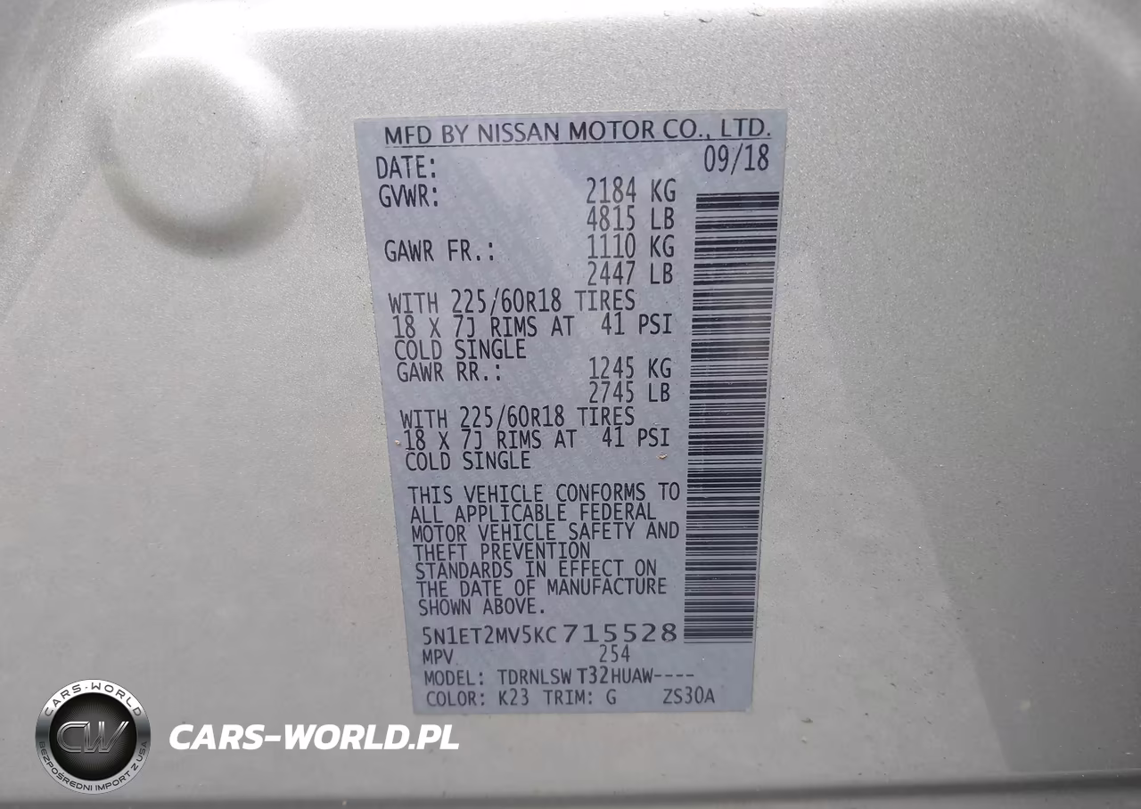 2019 Nissan Rogue Hybrid Sl VIN:5N1ET2MV5KC715528 - 9