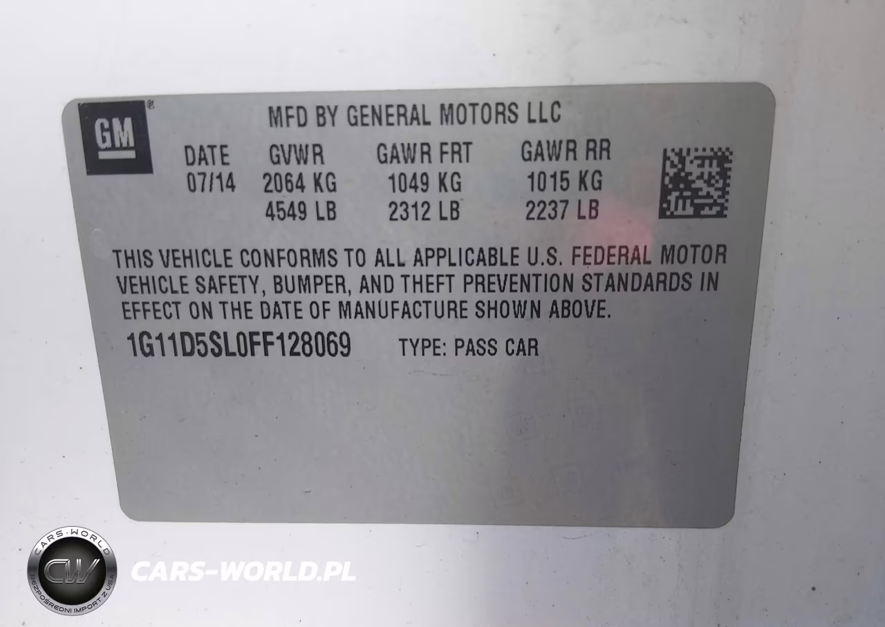 2015 Chevrolet Malibu 2Lt VIN:1G11D5SL0FF128069 - 9