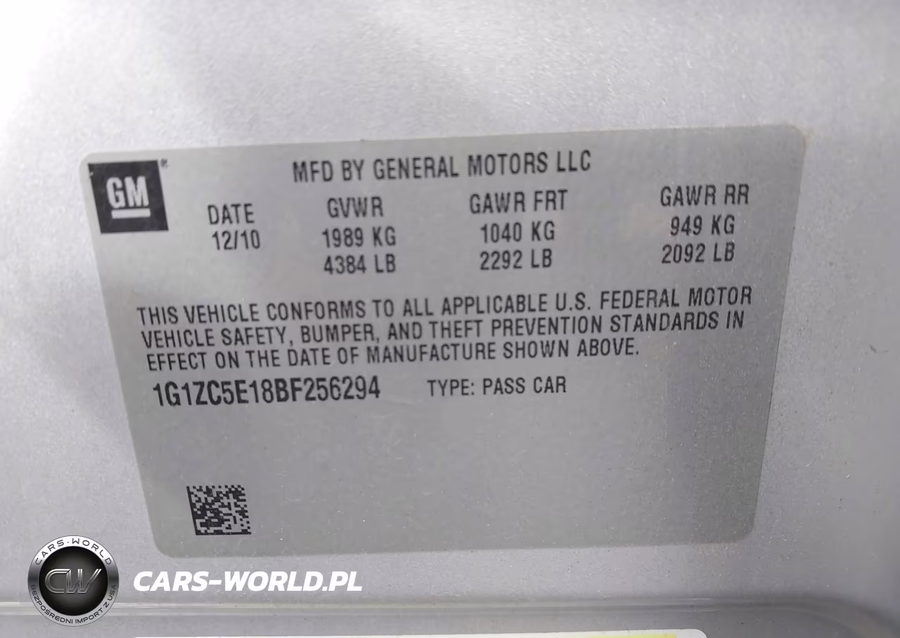 2011 Chevrolet Malibu 1Lt VIN:1G1ZC5E18BF256294 - 9