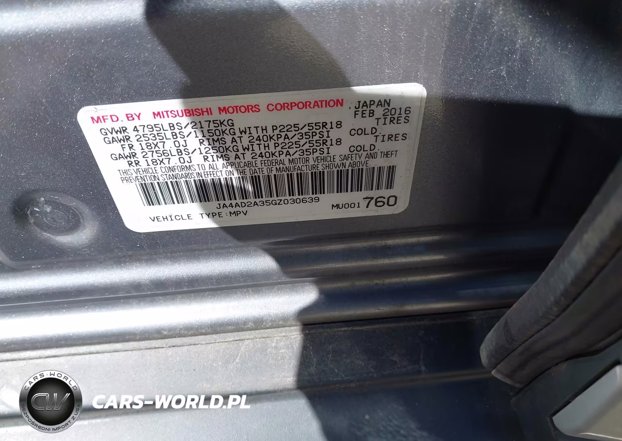 2016 Mitsubishi Outlander Es VIN:JA4AD2A35GZ030639 - 9