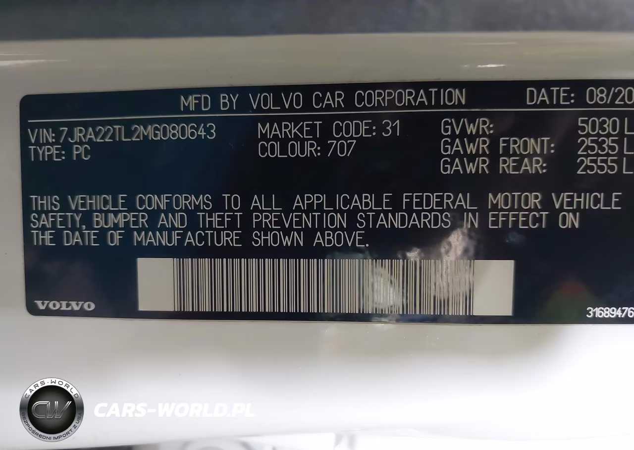 2021 Volvo S60 T6 Inscription VIN:7JRA22TL2MG080643 - 9
