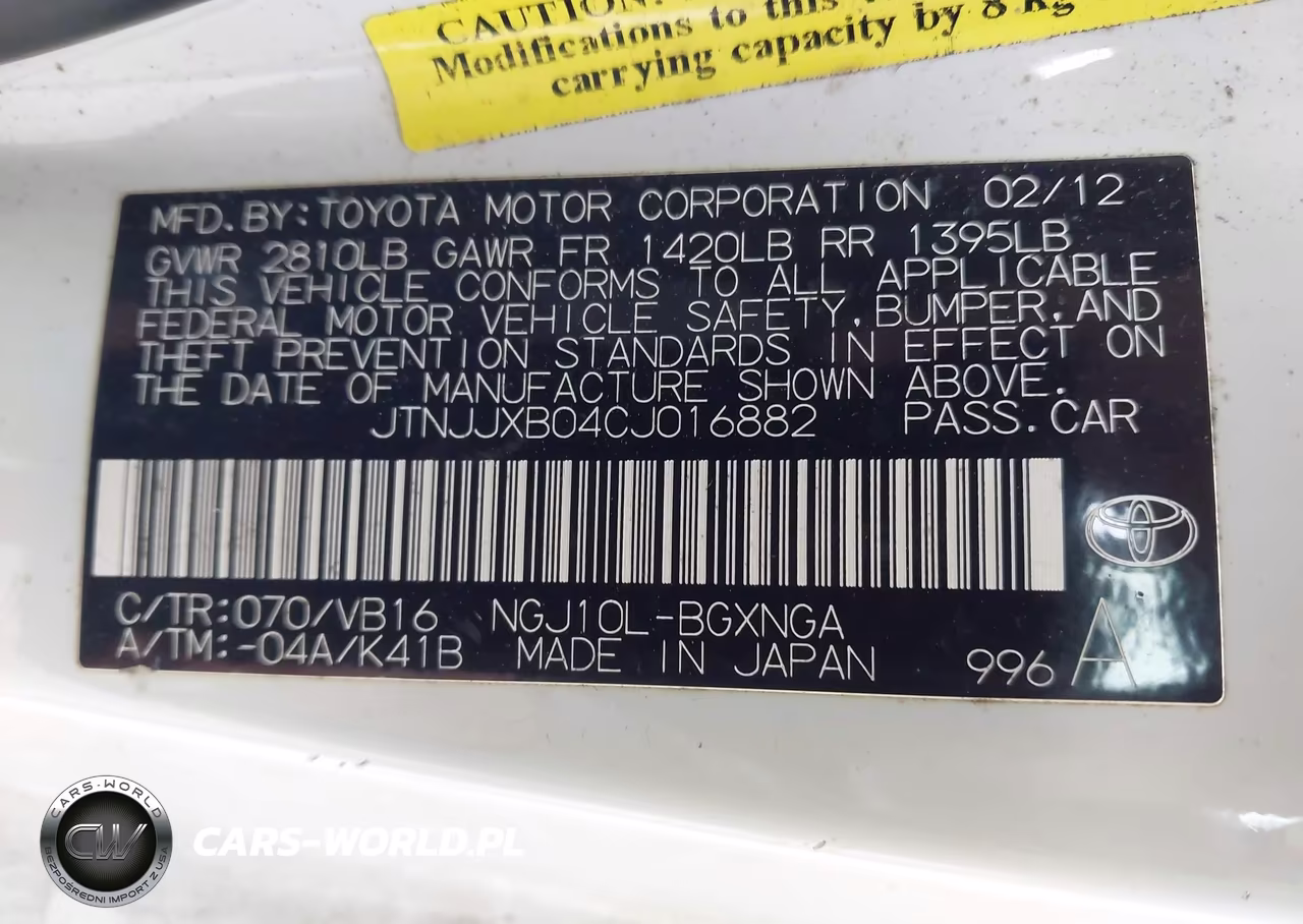 2012 Scion Iq VIN:JTNJJXB04CJ016882 - 9