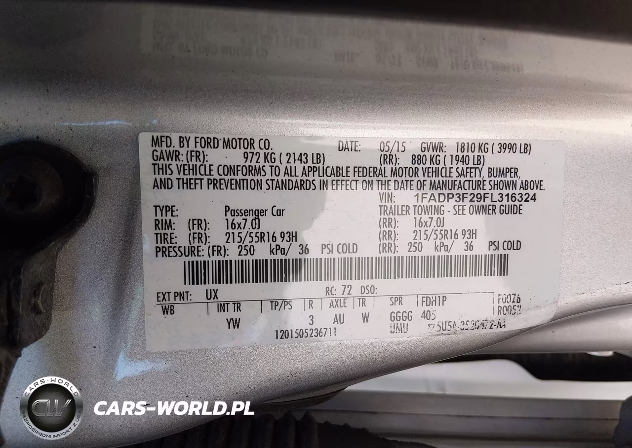 2015 Ford Focus Se VIN:1FADP3F29FL316324 - 9