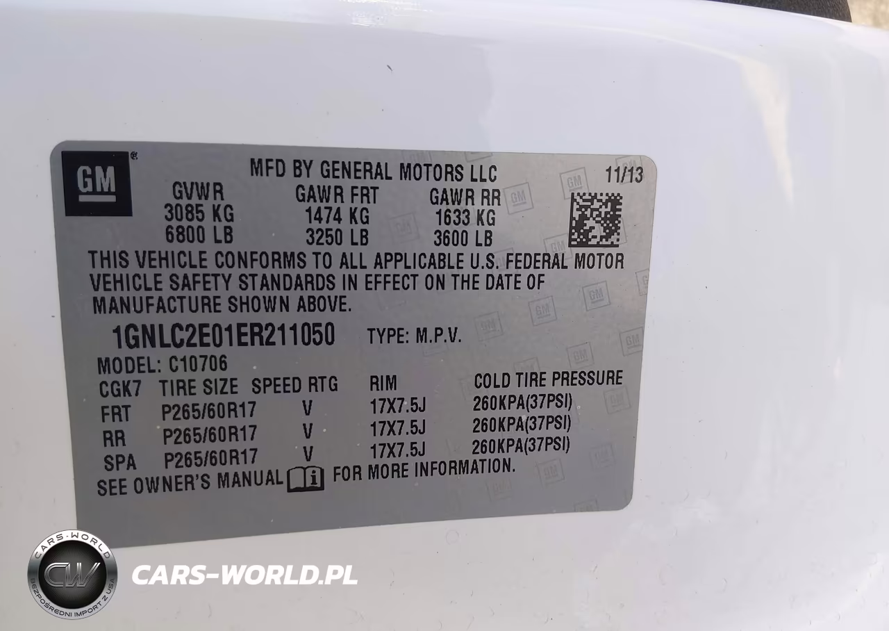 2014 Chevrolet Tahoe Commercial Fleet VIN:1GNLC2E01ER211050 - 9