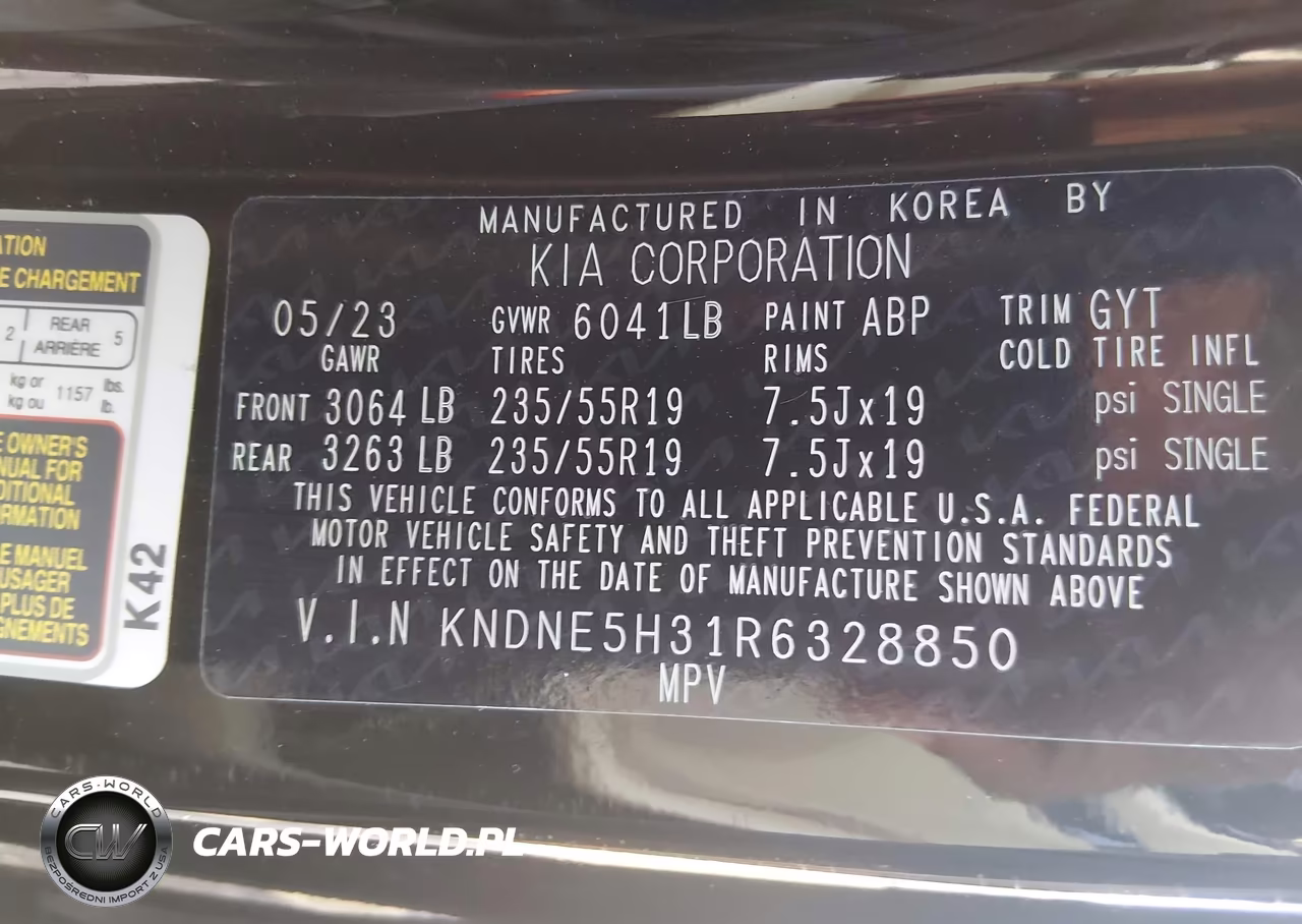 2024 Kia Carnival Mpv Sx Prestige VIN:KNDNE5H31R6328850 - 9