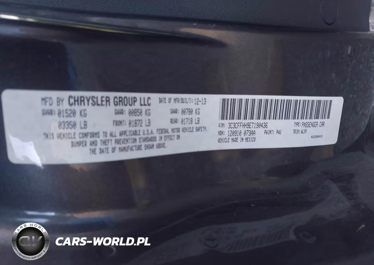 2014 Fiat 500 Turbo VIN:3C3CFFHH9ET190436 - 9