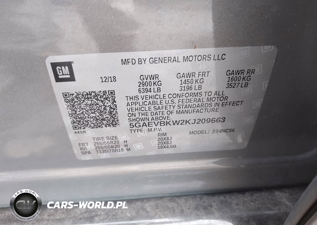 2019 Buick Enclave Awd Premium VIN:5GAEVBKW2KJ209663 - 9