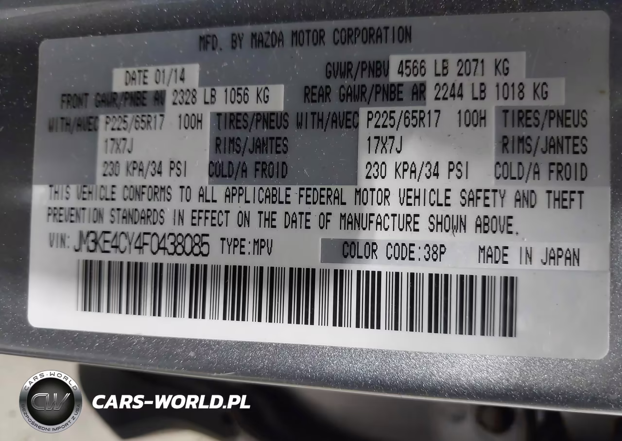 2015 Mazda Cx-5 Touring VIN:JM3KE4CY4F0438085 - 9