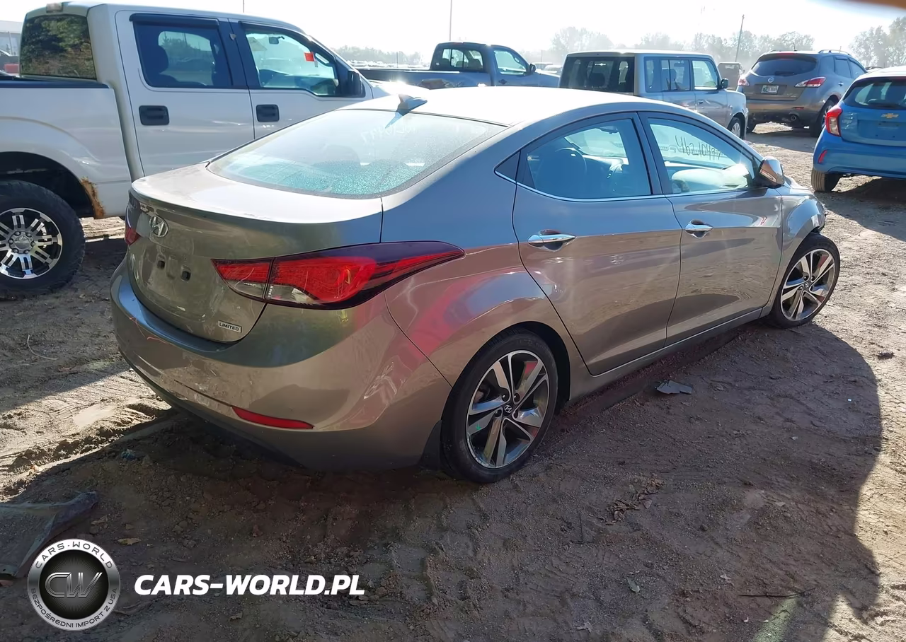 2014 Hyundai Elantra Limited VIN:5NPDH4AE4EH517307 - 4
