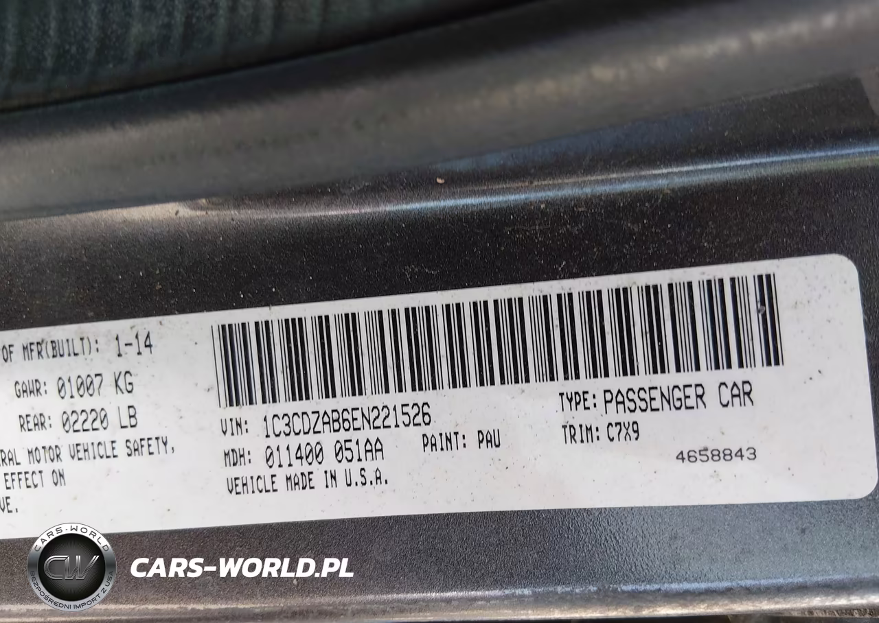 2014 Dodge Avenger Se VIN:1C3CDZAB6EN221526 - 9