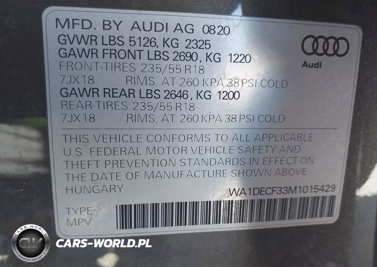 2021 Audi Q3 S Line Premium VIN:WA1DECF33M1015429 - 9