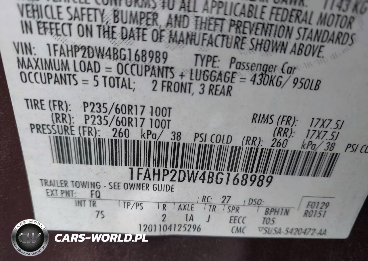 2011 Ford Taurus Se VIN:1FAHP2DW4BG168989 - 9