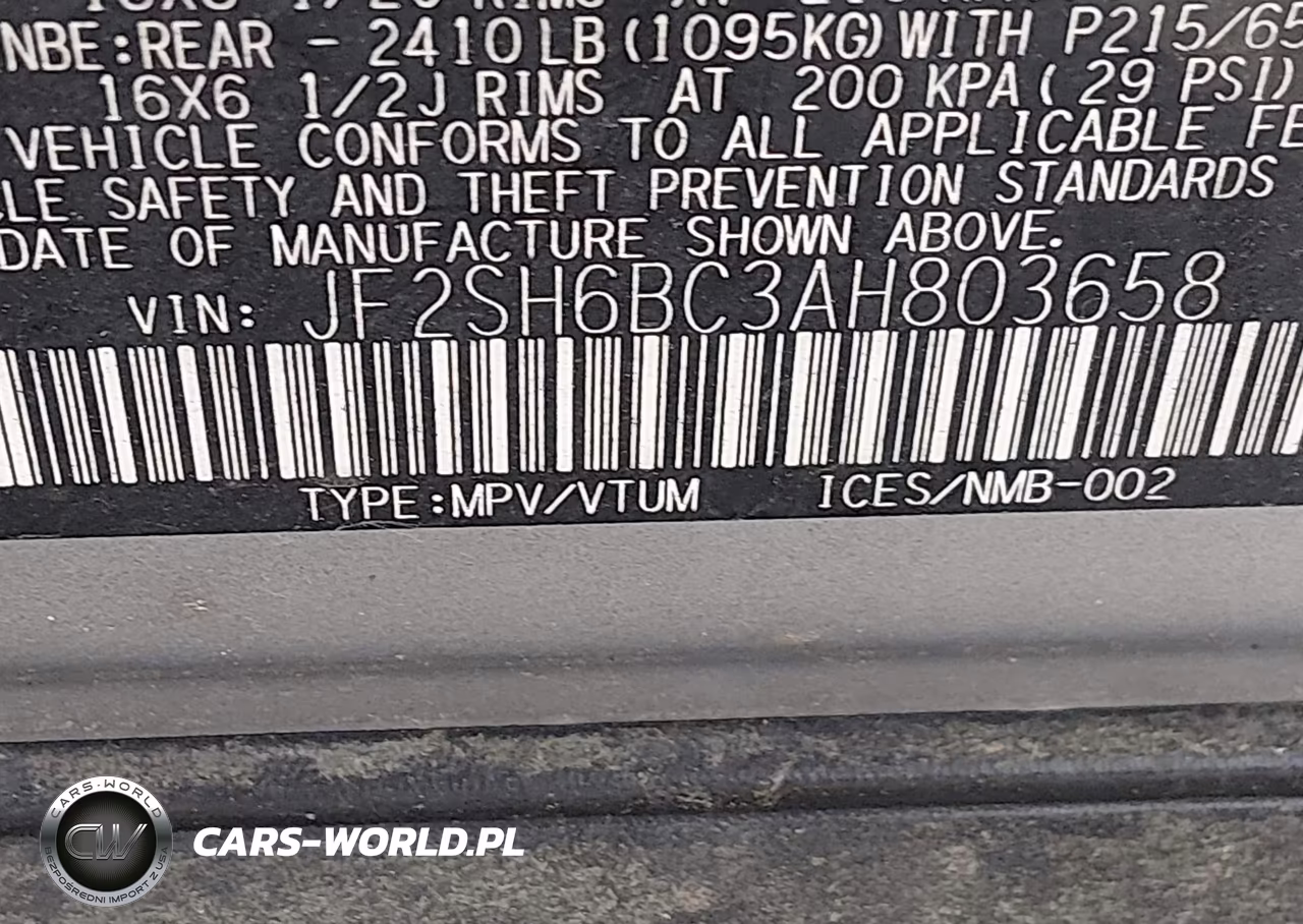 2010 Subaru Forester Xs VIN:JF2SH6BC3AH803658 - 9