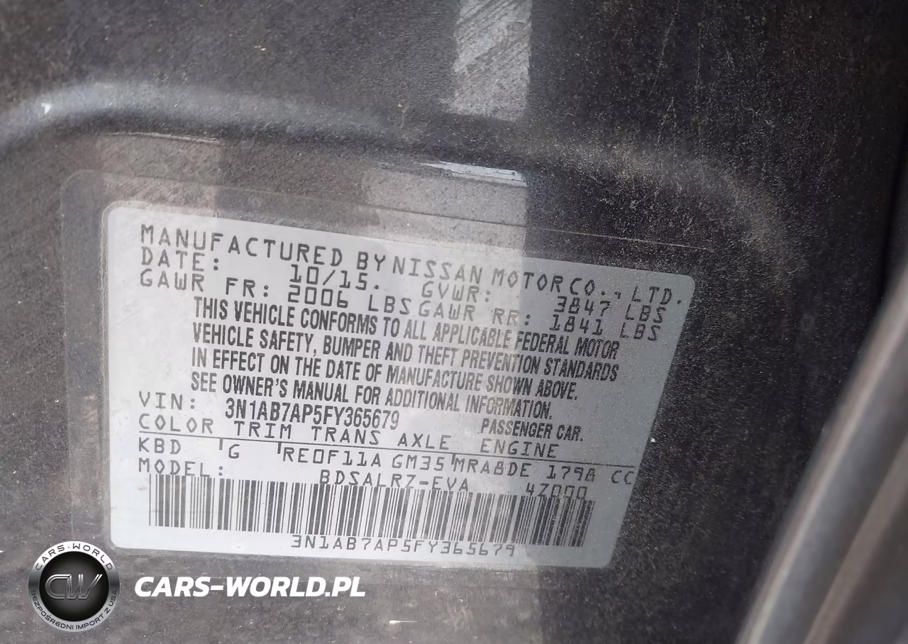2015 Nissan Sentra Sr VIN:3N1AB7AP5FY365679 - 9