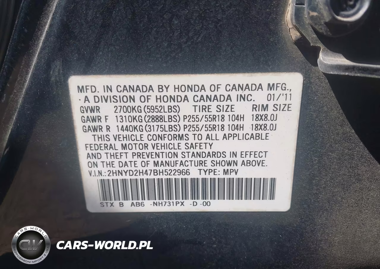 2011 Acura Mdx Technology Package VIN:2HNYD2H47BH522966 - 9