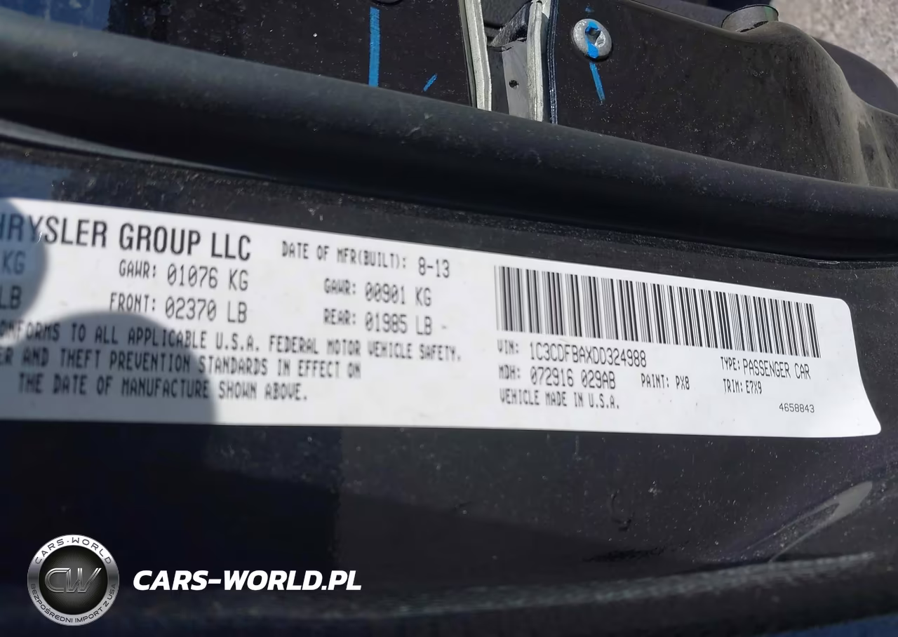 2013 Dodge Dart Sxt VIN:1C3CDFBAXDD324988 - 9