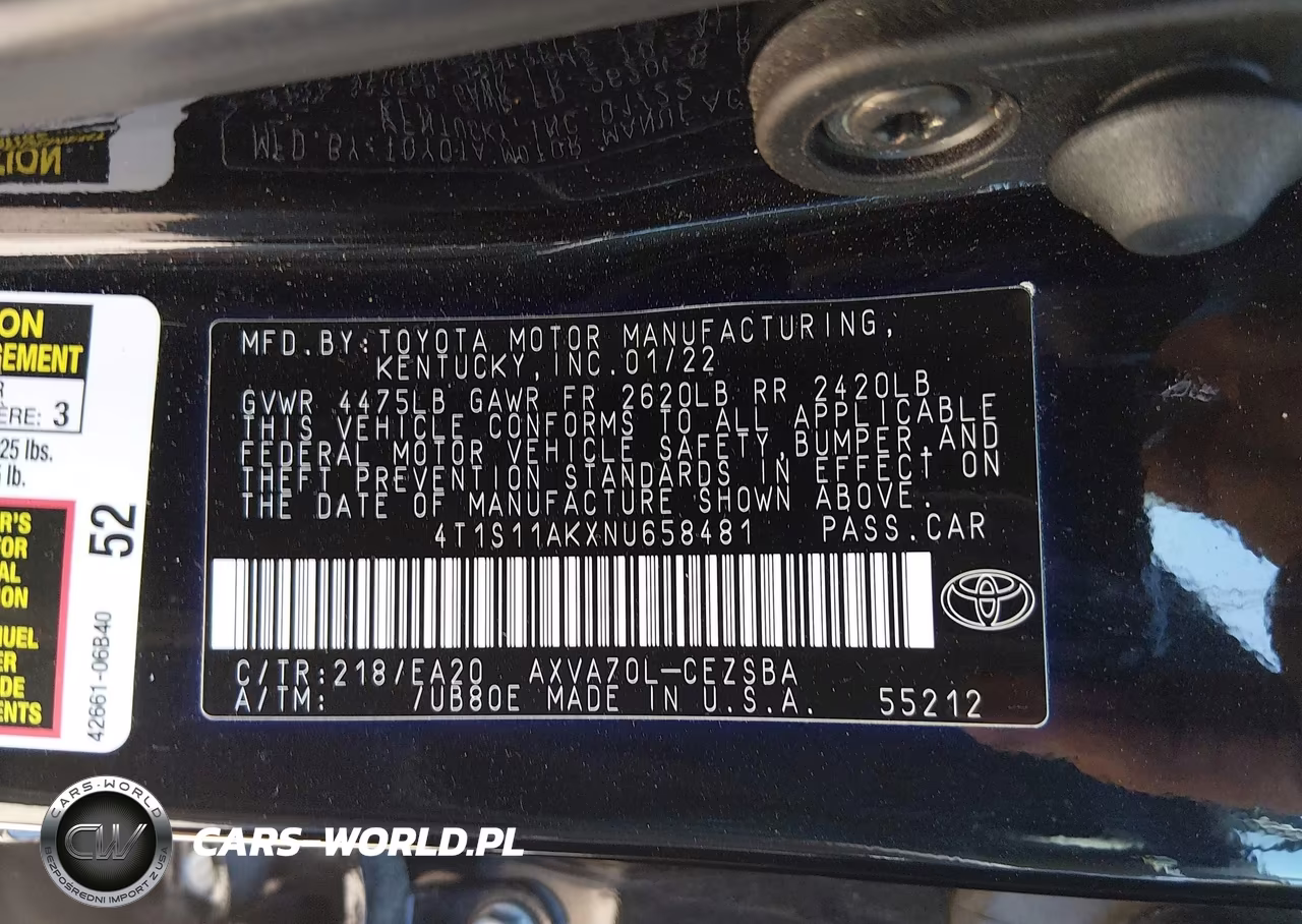 2022 Toyota Camry Se VIN:4T1S11AKXNU658481 - 9