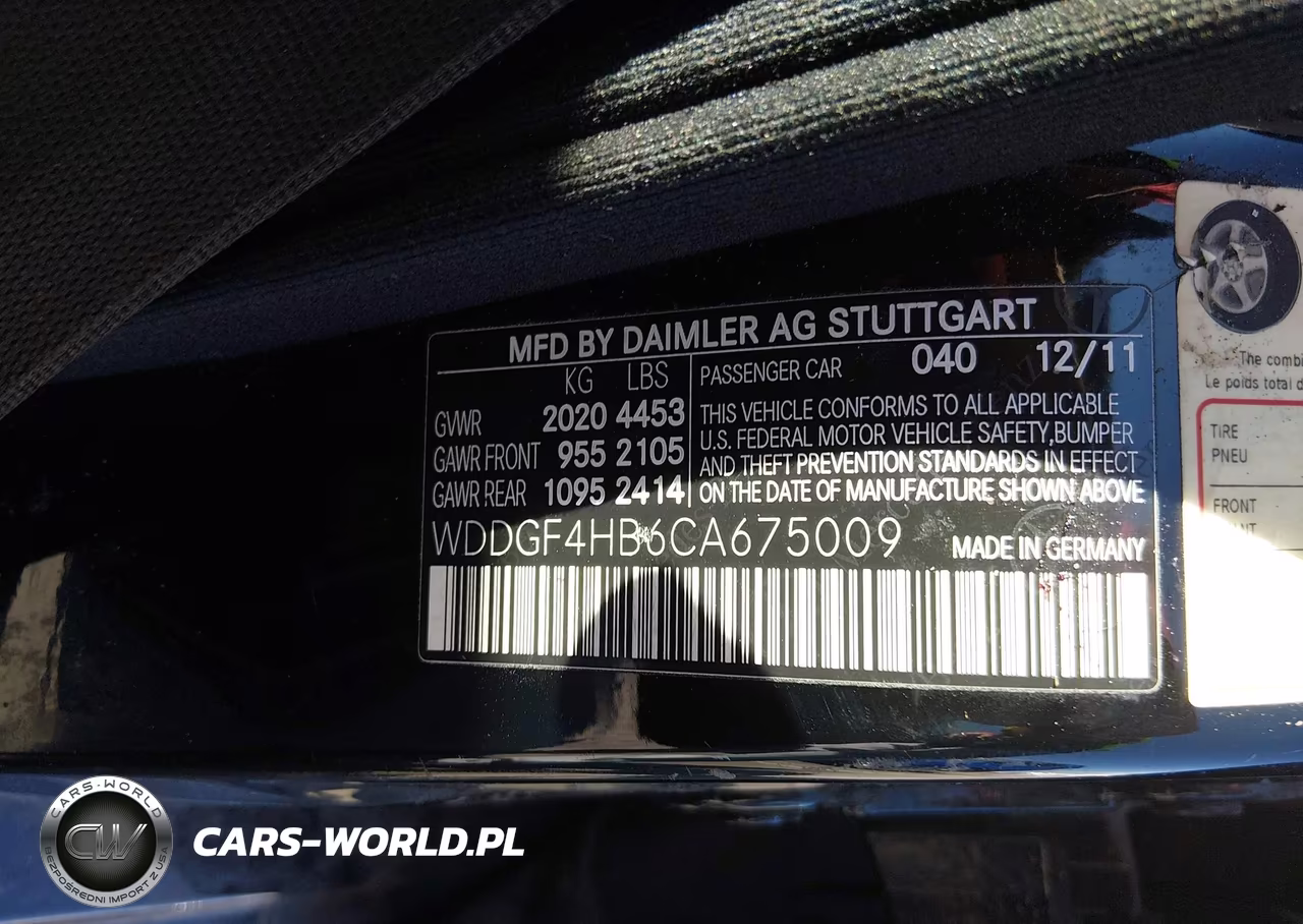 2012 Mercedes-Benz C 250 Sport VIN:WDDGF4HB6CA675009 - 9