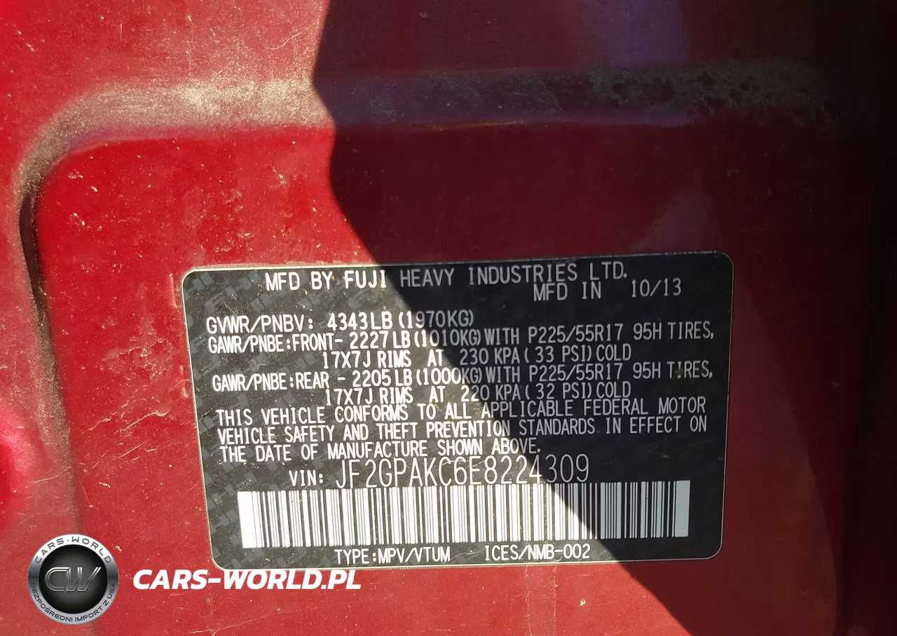 2014 Subaru Xv Crosstrek 2.0I Limited VIN:JF2GPAKC6E8224309 - 9