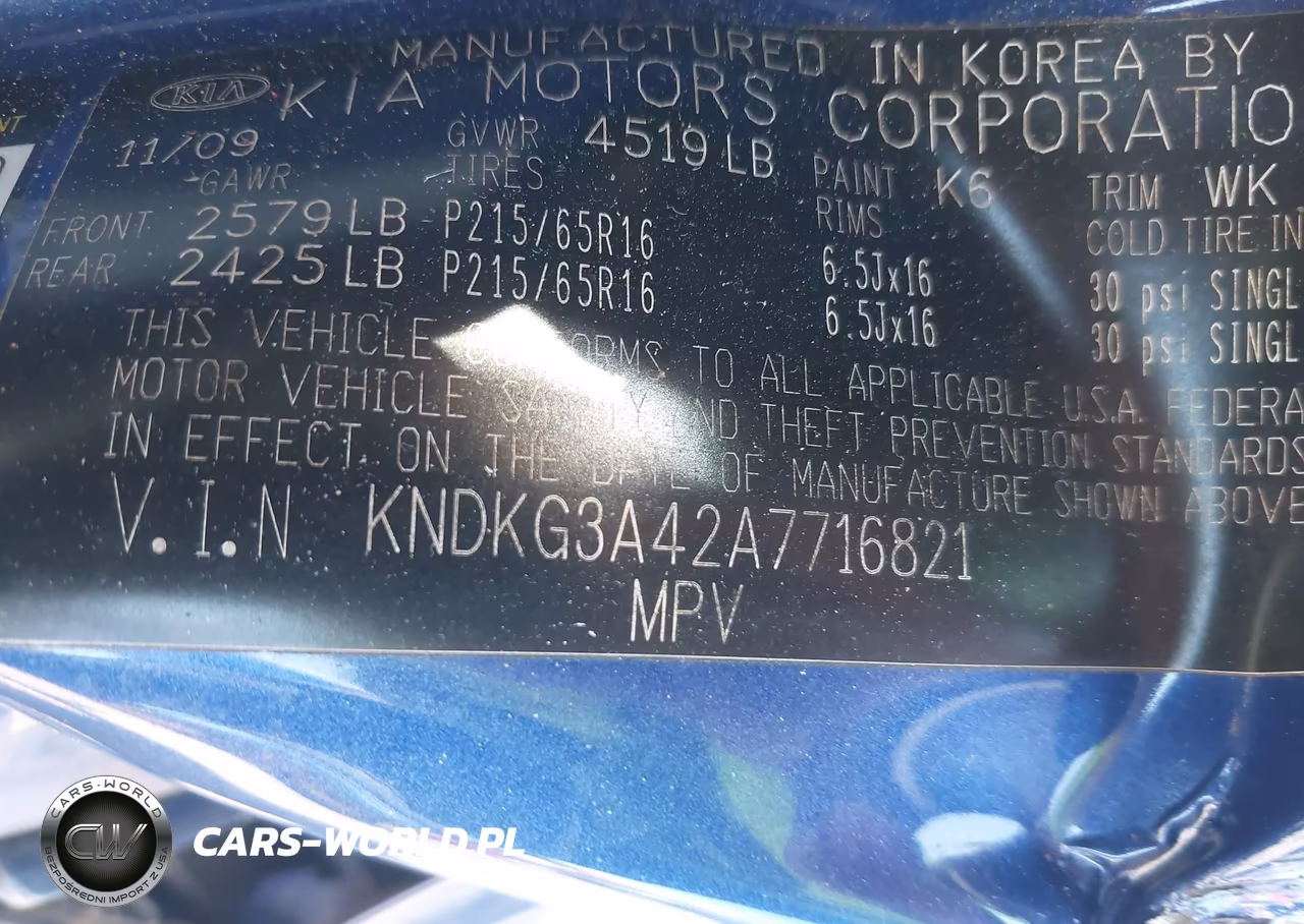 2010 Kia Sportage Lx VIN:KNDKG3A42A7716821 - 9