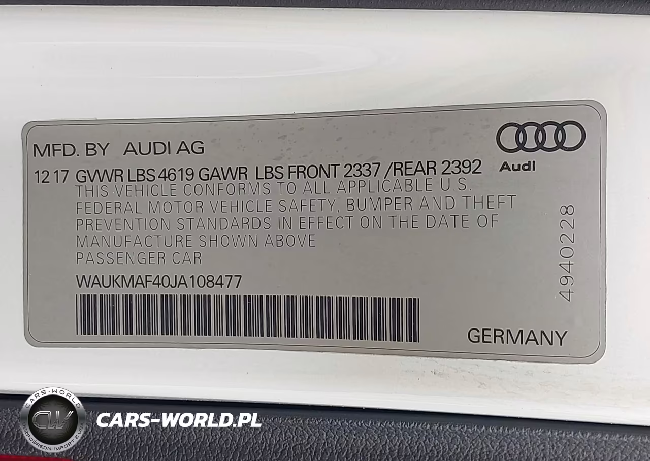 2018 Audi A4 2.0T Tech Ultra Premium-2.0T Ultra Premium VIN:WAUKMAF40JA108477 - 9