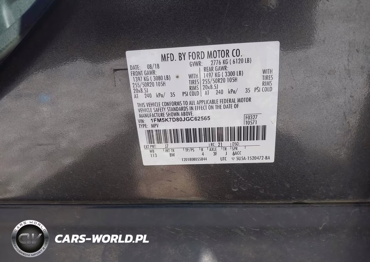 2018 Ford Explorer Xlt VIN:1FM5K7D80JGC62565 - 9