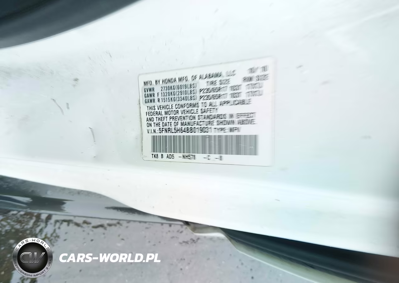 2011 Honda Odyssey Ex-L VIN:5FNRL5H64BB019031 - 9