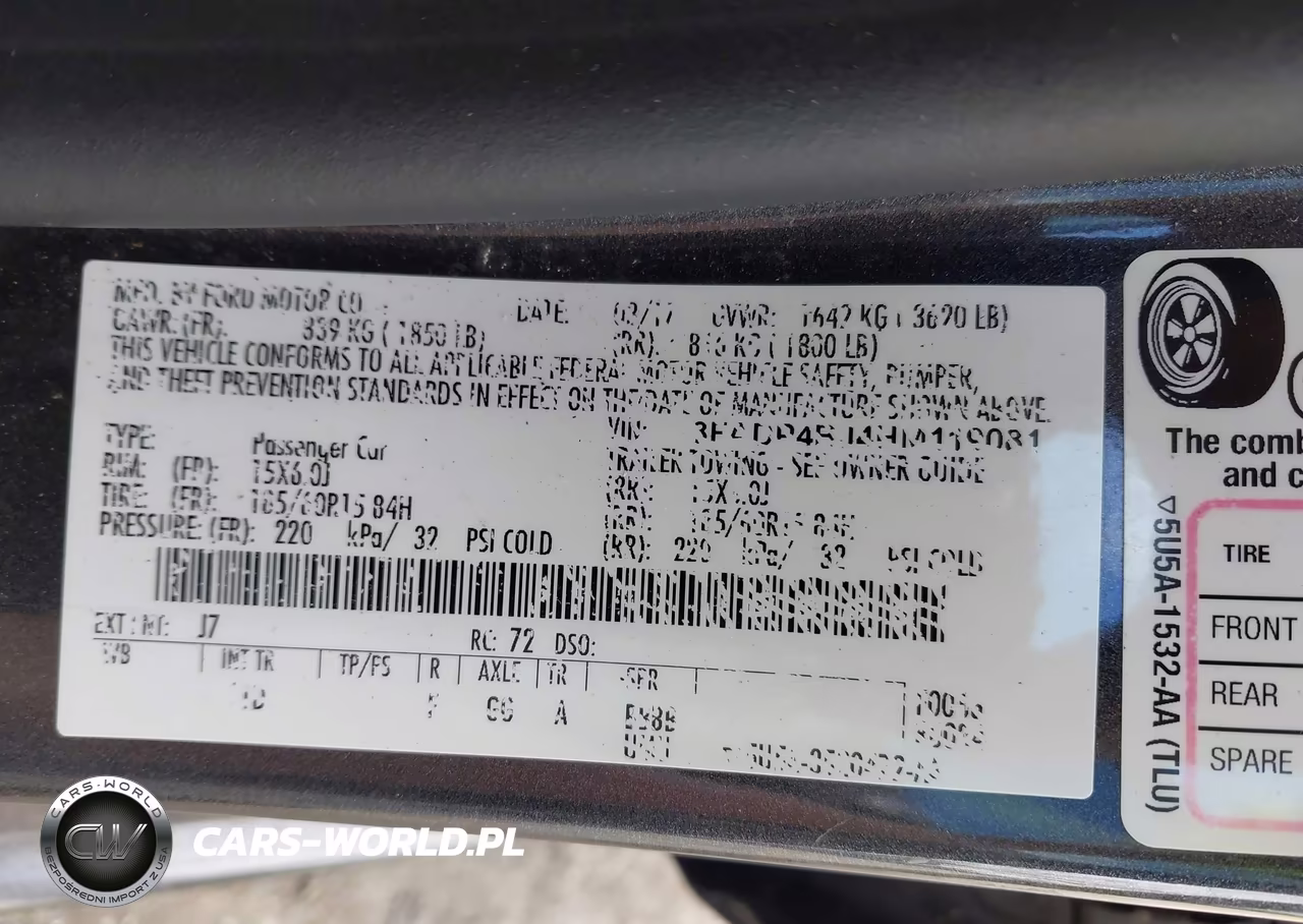 2017 Ford Fiesta Se VIN:3FADP4BJ4HM119081 - 12