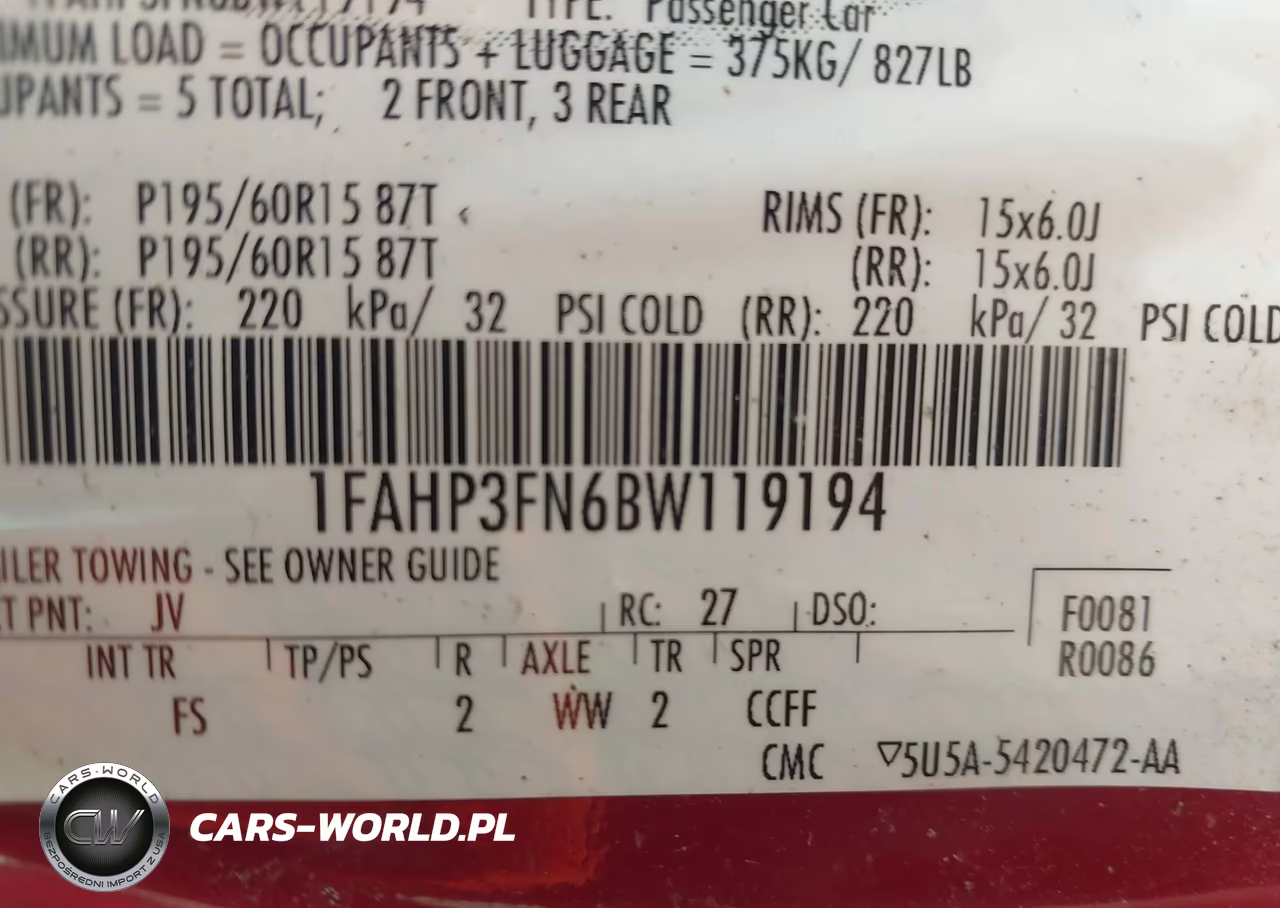 2011 Ford Focus Se VIN:1FAHP3FN6BW119194 - 9