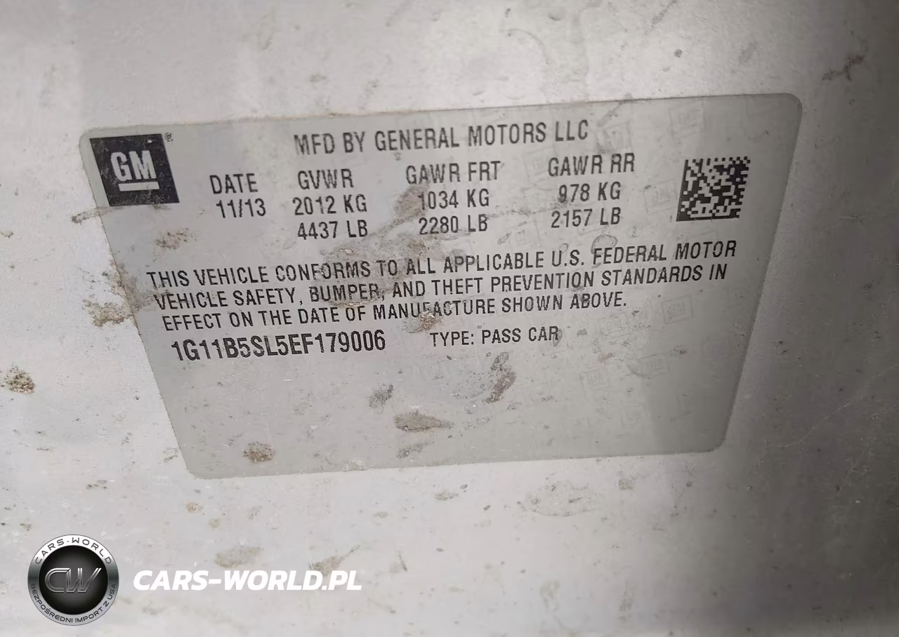 2014 Chevrolet Malibu 1Ls VIN:1G11B5SL5EF179006 - 9