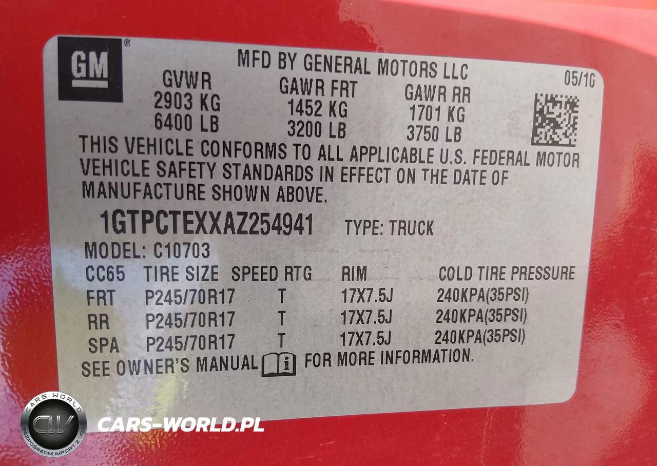 2010 GMC Sierra 1500 Work Truck VIN:1GTPCTEXXAZ254941 - 9