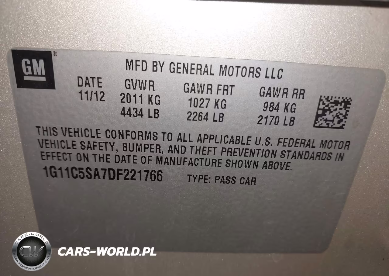 2013 Chevrolet Malibu Lt VIN:1G11C5SA7DF221766 - 9