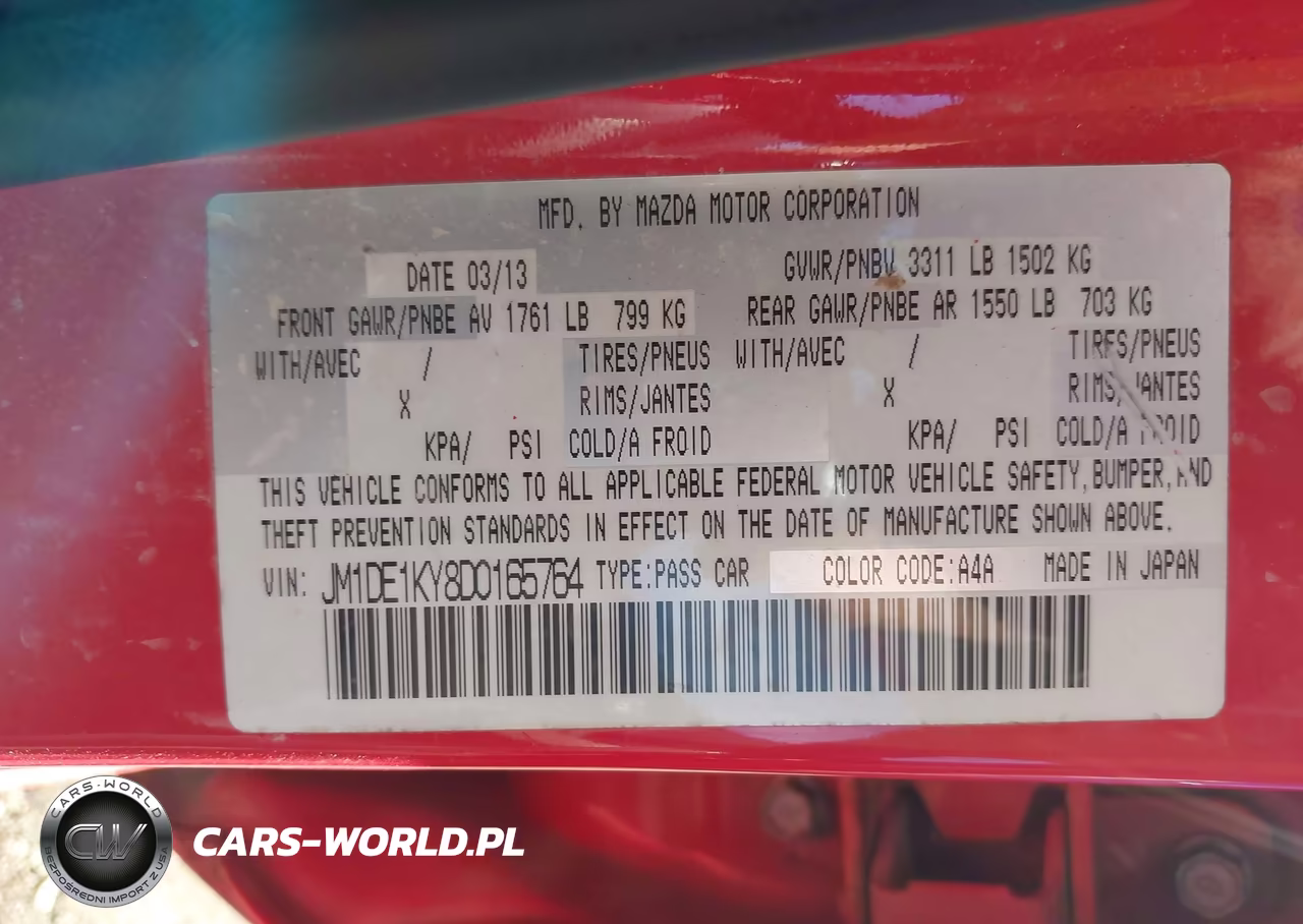2013 Mazda Mazda2 Sport VIN:JM1DE1KY8D0165764 - 9