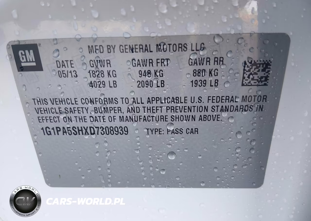 2013 Chevrolet Cruze Ls Auto VIN:1G1PA5SHXD7308939 - 9