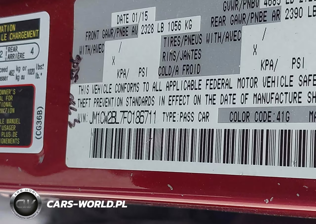2015 Mazda Mazda5 Sport VIN:JM1CW2BL7F0186711 - 9