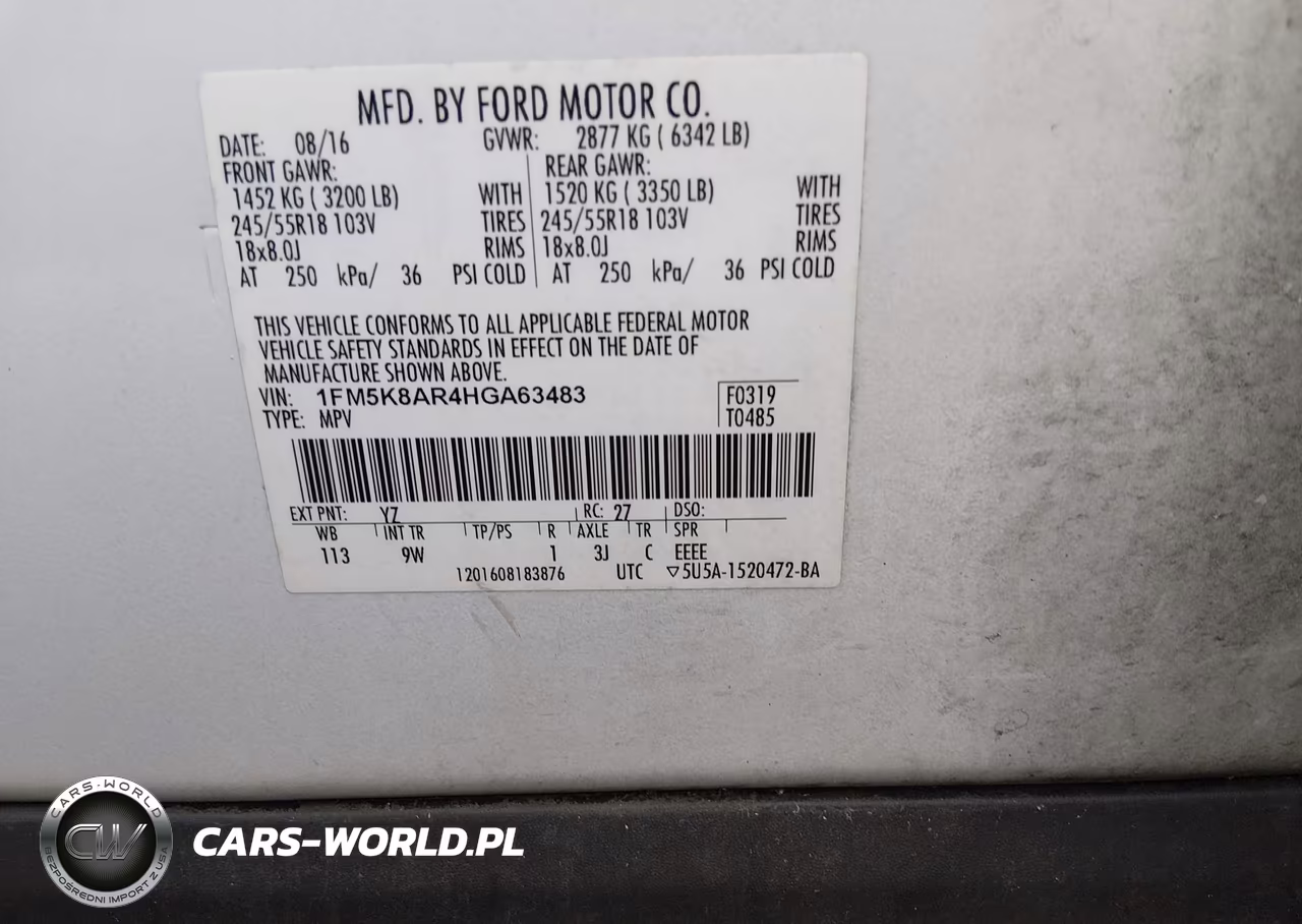 2017 Ford Utility Police Interceptor VIN:1FM5K8AR4HGA63483 - 9